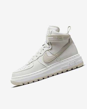 Botas Nike Air Force 1 Hombre Blancas Blancas Beige Claro | CO4594