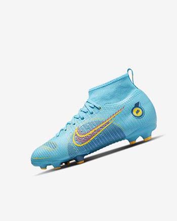 Botas de Futbol Nike Jr. Mercurial Superfly 8 Pro FG Niño Azules Naranjas | CO2445