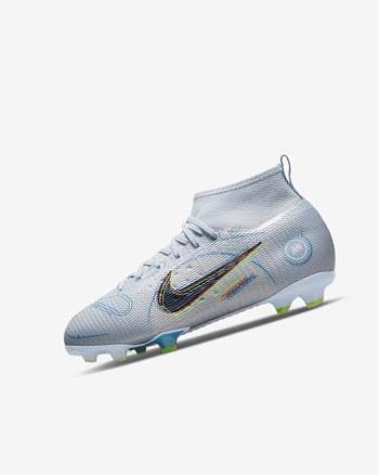 Botas de Futbol Nike Jr. Mercurial Superfly 8 Pro FG Niño Gris Azules Claro Azules | CO3273
