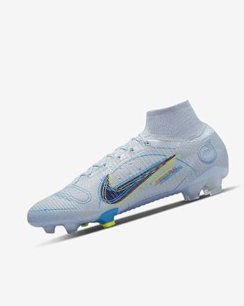 Botas de Futbol Nike Mercurial Superfly 8 Elite FG Mujer Gris Azules Claro Azules Azules | CO2614