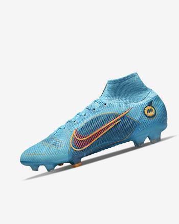 Botas de Futbol Nike Mercurial Superfly 8 Elite FG Hombre Azules Naranjas | CO4565