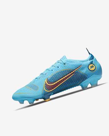 Botas de Futbol Nike Mercurial Vapor 14 Elite FG Hombre Azules Naranjas | CO1132