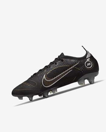 Botas de Futbol Nike Mercurial Vapor 14 Elite SG-PRO Anti-Clog Traction Hombre Negras Metal Plateadas Gris Metal Doradas | CO2711