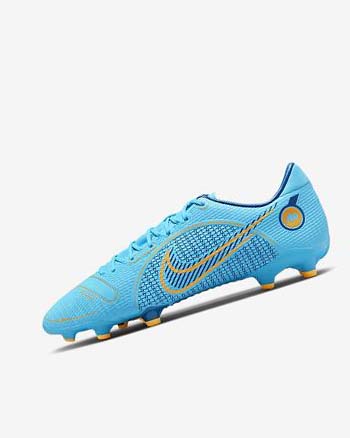 Botas de Futbol Nike Mercurial Vapor 14 Academy MG Mujer Azules Naranjas | CO3264