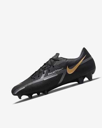 Botas de Futbol Nike Phantom GT2 Academy MG Hombre Negras Metal Doradas Gris Oscuro Metal Gris Oscuro | CO5441