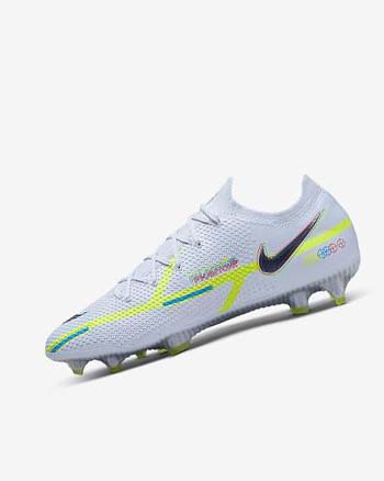 Botas de Futbol Nike Phantom GT2 Elite FG Mujer Gris Azules Claro Azules | CO2926