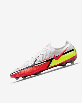 Botas de Futbol Nike Phantom GT2 Elite FG Mujer Blancas Negras Rojas Claro | CO3032