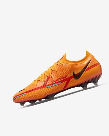 Botas de Futbol Nike Phantom GT2 Elite FG Mujer Naranjas Naranjas Rojas Claro Negras | CO5551