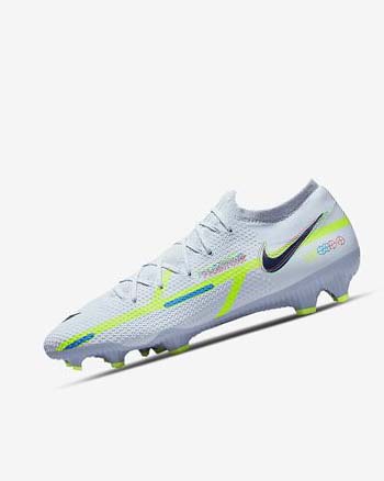 Botas de Futbol Nike Phantom GT2 Pro FG Mujer Gris Azules Claro Azules | CO3028