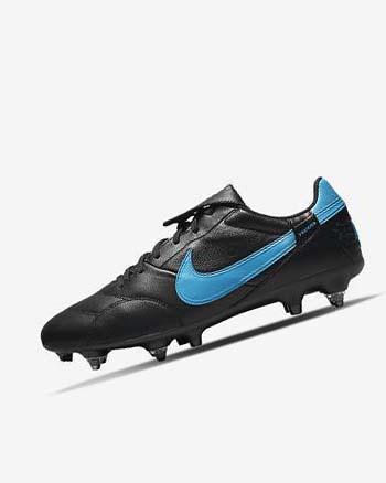 Botas de Futbol Nike The Premier 3 SG-PRO Anti-Clog Traction Hombre Negras Negras Azules | CO2254