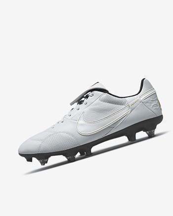 Botas de Futbol Nike The Premier 3 SG-PRO Anti-Clog Traction Hombre Plateadas Negras Metal Doradas Blancas | CO3070