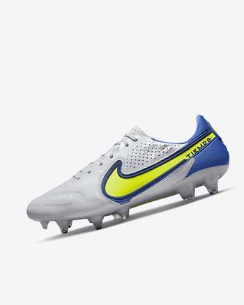 Botas de Futbol Nike Tiempo Legend 9 Elite SG-Pro AC Mujer Gris Azules | CO5137