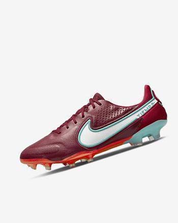 Botas de Futbol Nike Tiempo Legend 9 Elite FG Hombre Rojas Rojas Claro Blancas | CO5298