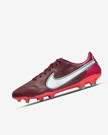 Botas de Futbol Nike Tiempo Legend 9 Pro FG Hombre Rojas Blancas | CO4577