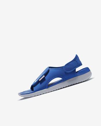 Sandalias Nike Sunray Adjust 5 V2 Niño Azul Real Gris | CO4556