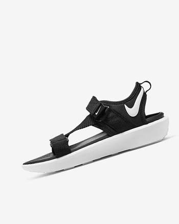 Sandalias Nike Vista Mujer Negras Negras Blancas | CO3260