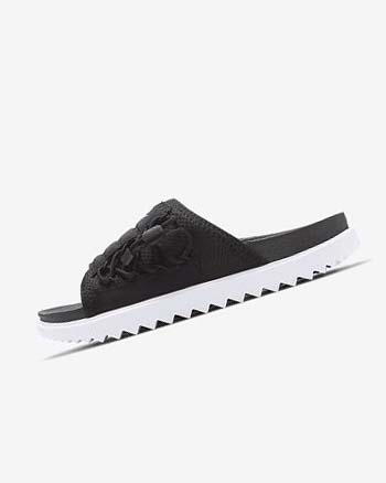 Sandalias de Diapositivas Nike Asuna Mujer Negras Blancas Gris Oscuro | CO2940