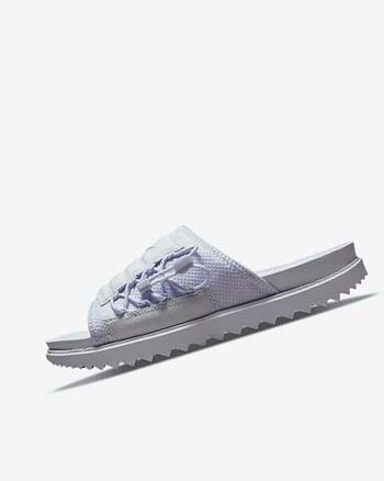 Sandalias de Diapositivas Nike Asuna Print Mujer Moradas Blancas Blancas | CO4567