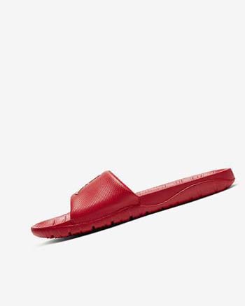 Sandalias de Diapositivas Nike Jordan Break Hombre Rojas Metal Plateadas | CO2892
