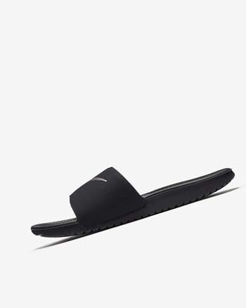 Sandalias de Diapositivas Nike Kawa Niño Negras Metal Doradas | CO2245