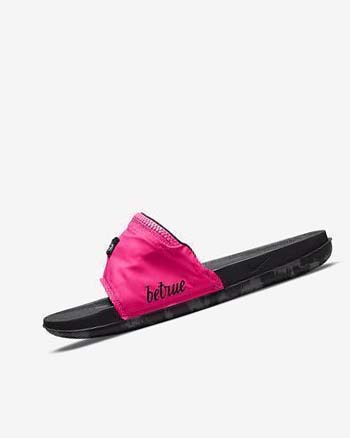 Sandalias de Diapositivas Nike OffCourt Be True Hombre Rosas | CO2843