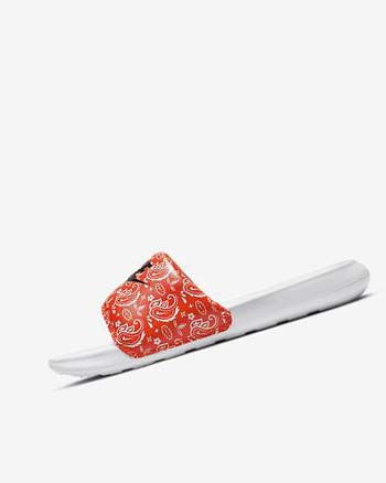 Sandalias de Diapositivas Nike Victori One Mujer Naranjas Blancas Negras | CO2599