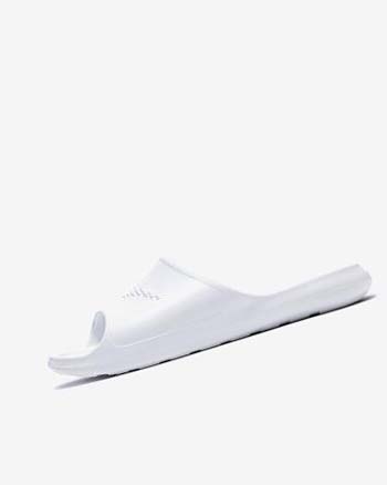 Sandalias de Diapositivas Nike Victori One Mujer Blancas Blancas Blancas | CO4617