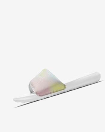 Sandalias de Diapositivas Nike Victori One Mujer Moradas Blancas Blancas | CO5125