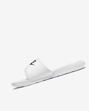 Sandalias de Diapositivas Nike Victori One Hombre Blancas Azul Real | CO5495