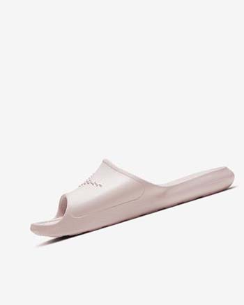 Sandalias de Diapositivas Nike Victori One Mujer Rosas Rosas Blancas | CO5584