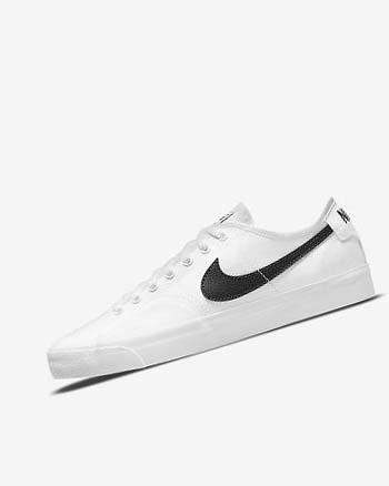 Tenis Para Montar Tabla Nike SB BLZR Court Hombre Blancas Blancas Negras Negras | CO2489