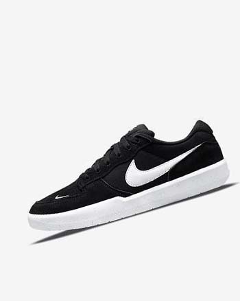 Tenis Para Montar Tabla Nike SB Force 58 Hombre Negras Negras Blancas | CO5274