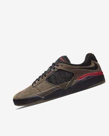 Tenis Para Montar Tabla Nike SB Ishod Wair Hombre Verde Oliva Claro Verde Oliva Claro Rojas Negras | CO4869