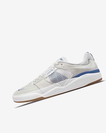Tenis Para Montar Tabla Nike SB Ishod Wair Hombre Blancas Blancas Azul Real Blancas | CO5248