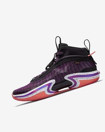 Zapatillas Baloncesto Nike Air Jordan XXXVI 'First Light' Hombre Negras Blancas Mango Claro Moradas | CO2217