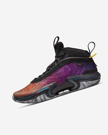 Zapatillas Baloncesto Nike Air Jordan XXXVI Hombre Negras Moradas Naranjas | CO2796