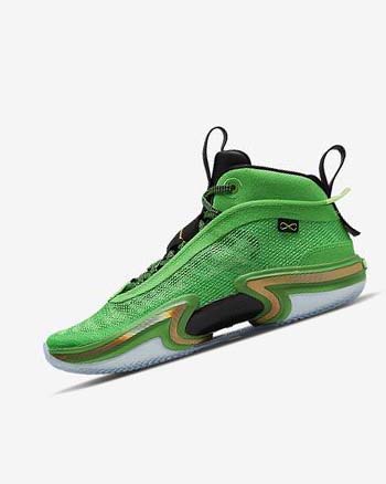 Zapatillas Baloncesto Nike Air Jordan XXXVI Hombre Verde Negras Verde Claro Metal Doradas | CO4983