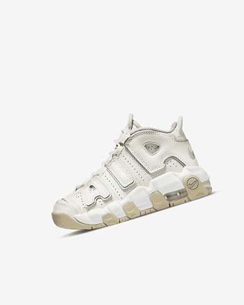 Zapatillas Baloncesto Nike Air More Uptempo Niño Blancas Marrones Verde Menta | CO4795