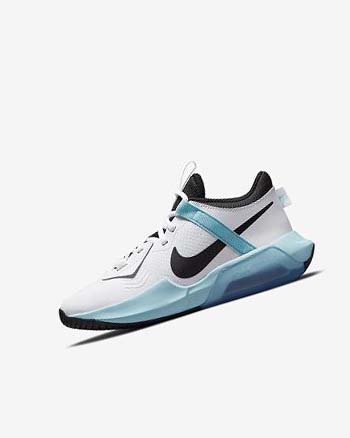 Zapatillas Baloncesto Nike Air Zoom Crossover Niño Blancas Negras | CO2960
