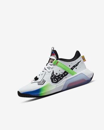 Zapatillas Baloncesto Nike Air Zoom Crossover Niña Blancas Blancas Azul Real Negras | CO4669