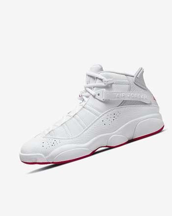 Zapatillas Baloncesto Nike Jordan 6 Rings Hombre Blancas Plateadas | CO2310