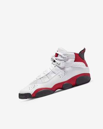Zapatillas Baloncesto Nike Jordan 6 Rings Niño Blancas Rojas Negras | CO5360