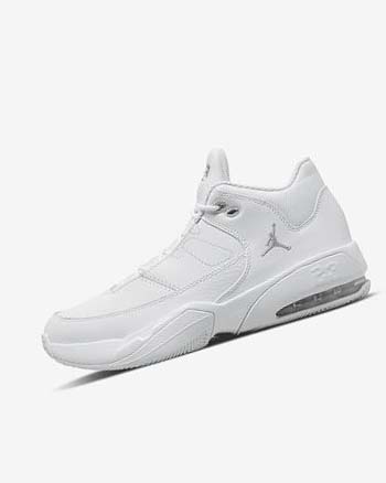 Zapatillas Baloncesto Nike Jordan Max Aura 3 Hombre Blancas Blancas Metal Plateadas | CO3048