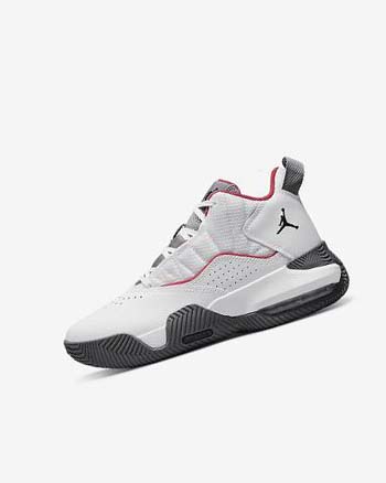 Zapatillas Baloncesto Nike Jordan Stay Loyal Niño Blancas Gris Oscuro Rojas Negras | CO3235