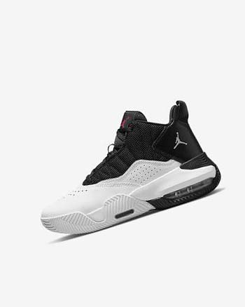 Zapatillas Baloncesto Nike Jordan Stay Loyal Niño Negras Blancas Metal Plateadas Rojas | CO5051