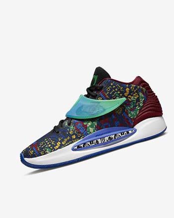 Zapatillas Baloncesto Nike KD14 NRG Mujer Azules Azul Real Oscuro Azules Verde Claro | CO4984