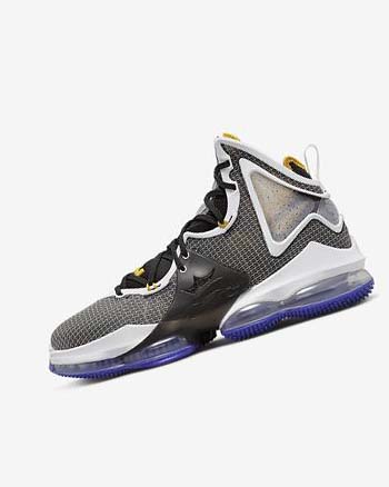 Zapatillas Baloncesto Nike LeBron 19 Mujer Negras Moradas Blancas Doradas | CO3059