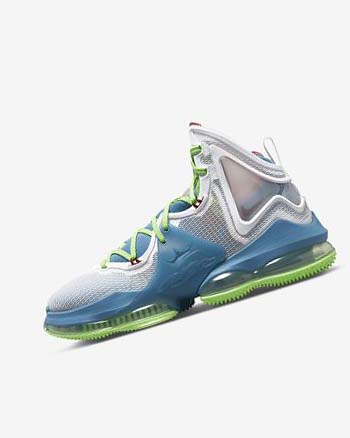 Zapatillas Baloncesto Nike LeBron 19 Mujer Azules Verde Claro Blancas Burdeos | CO4870