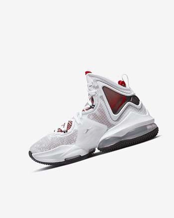Zapatillas Baloncesto Nike LeBron 19 Niña Blancas Negras Rojas | CO4881