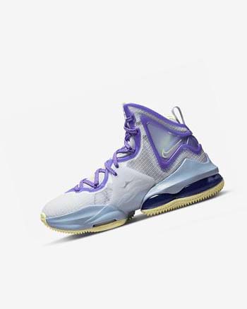 Zapatillas Baloncesto Nike LeBron 19 Niño Azules Moradas | CO5295